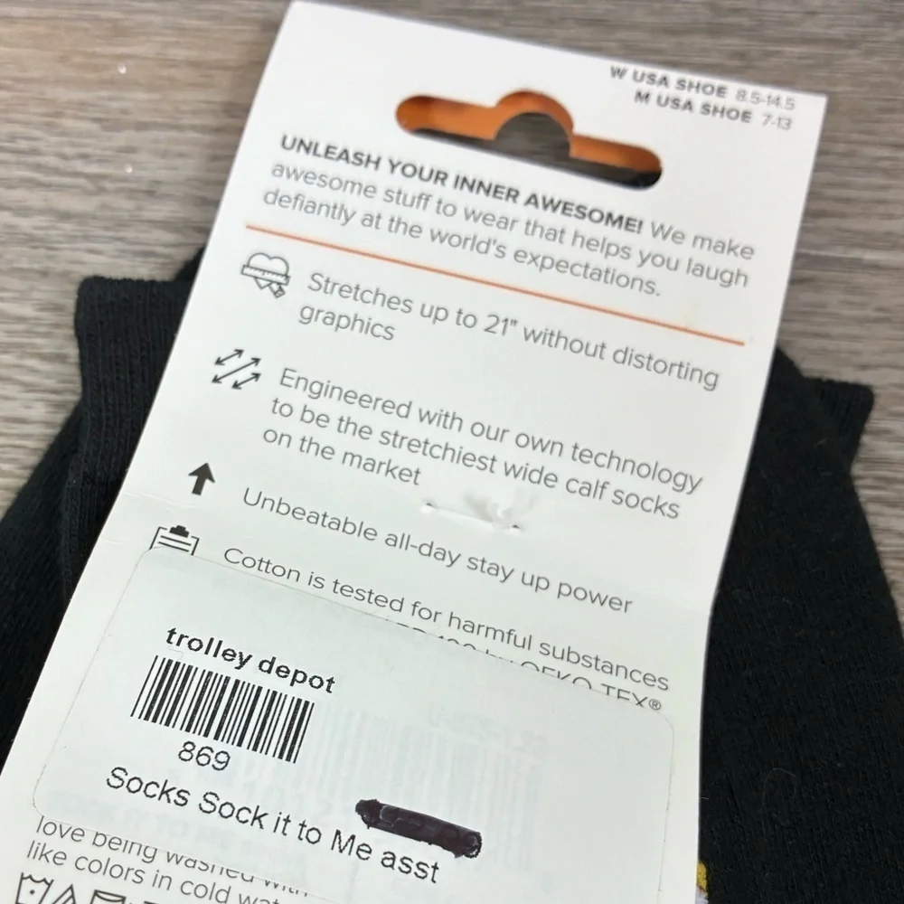 Sock it to Me Let That Shitake Go Knee High Socks Wide Calf Mushroom Unisex